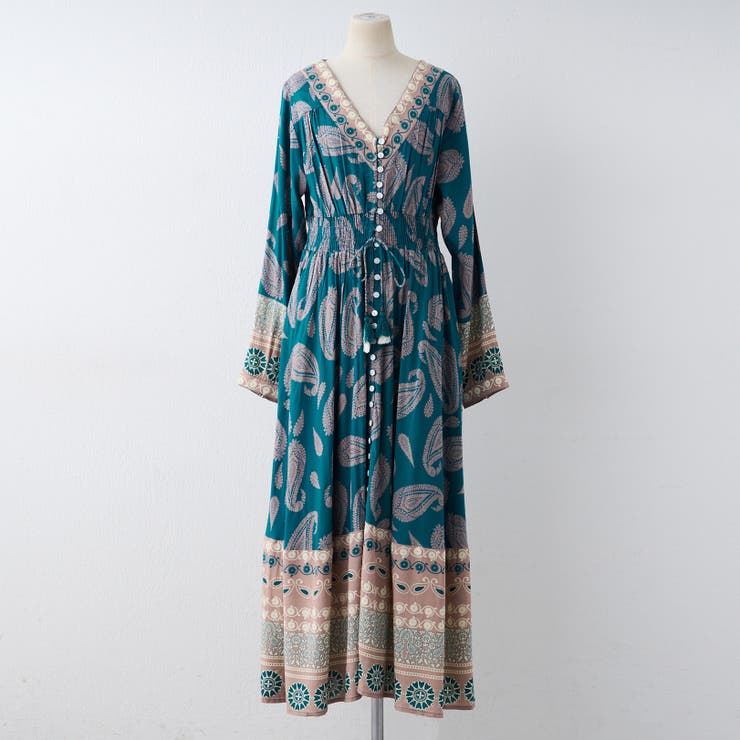 【nane】エスニック柄ワンピース | RMAF　NICE CLAUP / OLIVE des OLIVE | 詳細画像21 