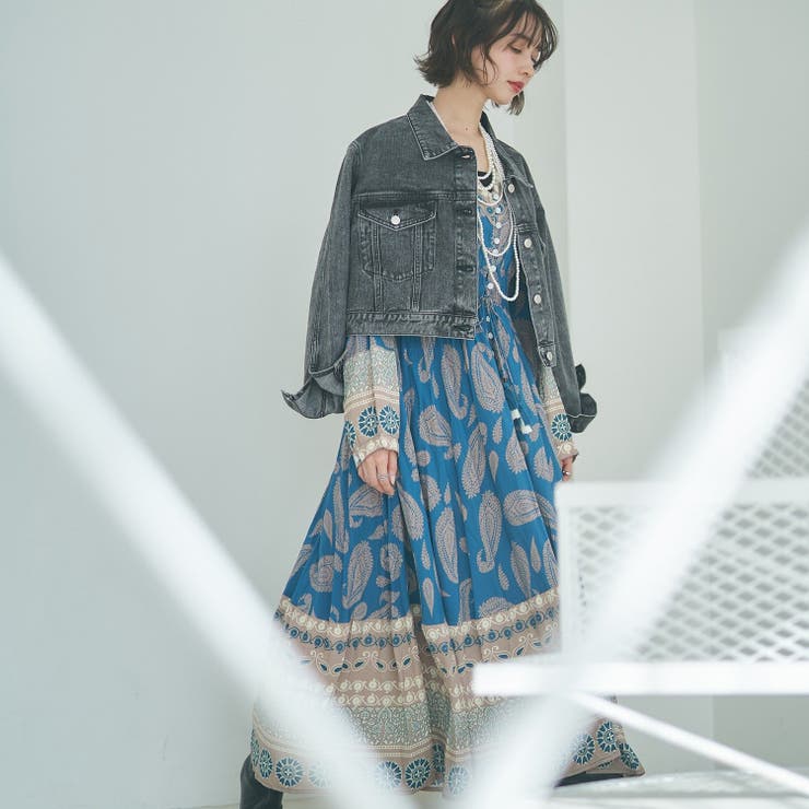 【nane】エスニック柄ワンピース | RMAF　NICE CLAUP / OLIVE des OLIVE | 詳細画像5 