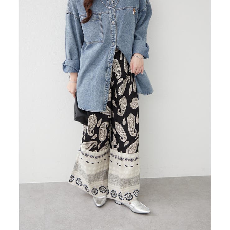 【nane】エスニック柄パンツ | RMAF　NICE CLAUP / OLIVE des OLIVE | 詳細画像16 