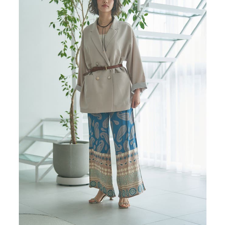 【nane】エスニック柄パンツ | RMAF　NICE CLAUP / OLIVE des OLIVE | 詳細画像3 