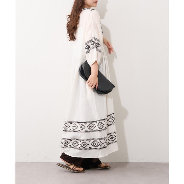 【NAO】エスニック刺繍ワンピース | RMAF　NICE CLAUP / OLIVE des OLIVE | 詳細画像17 