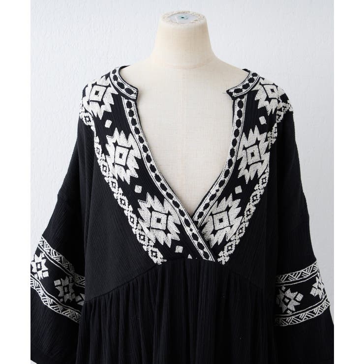 【NAO】エスニック刺繍ワンピース | RMAF　NICE CLAUP / OLIVE des OLIVE | 詳細画像24 