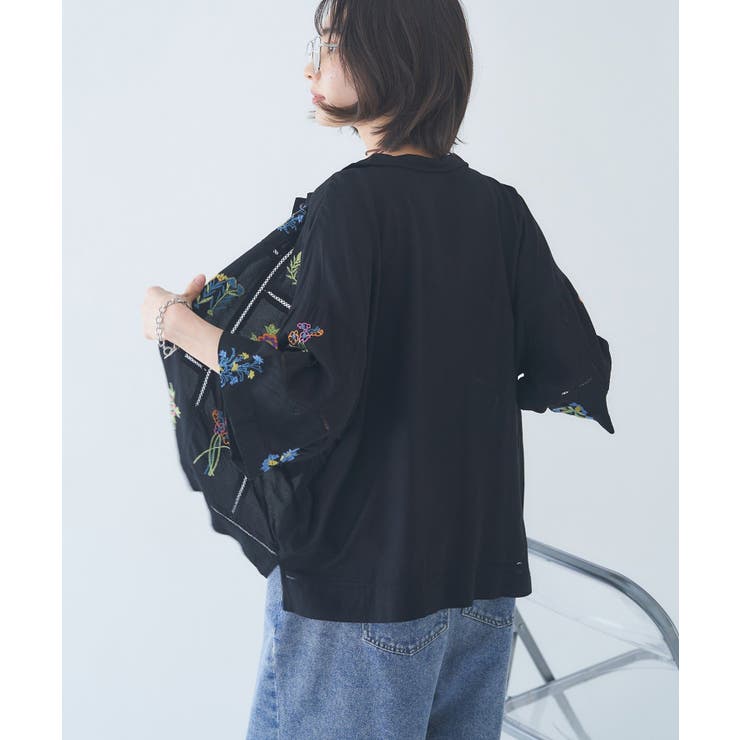 【nane】セットアップ対応 刺繍ブラウス | RMAF　NICE CLAUP / OLIVE des OLIVE | 詳細画像14 