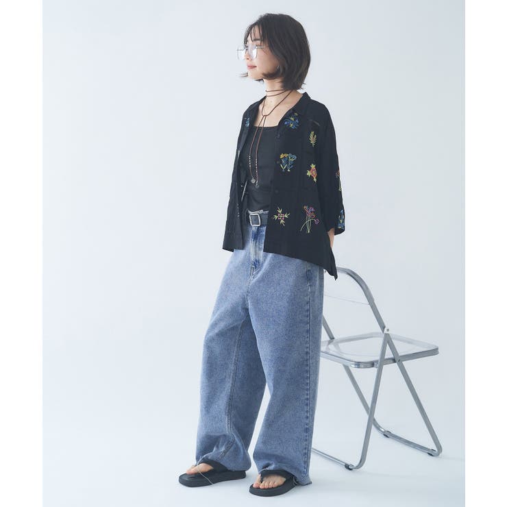 【nane】セットアップ対応 刺繍ブラウス | RMAF　NICE CLAUP / OLIVE des OLIVE | 詳細画像20 