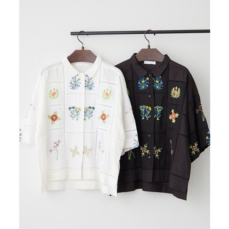 【nane】セットアップ対応 刺繍ブラウス | RMAF　NICE CLAUP / OLIVE des OLIVE | 詳細画像23 