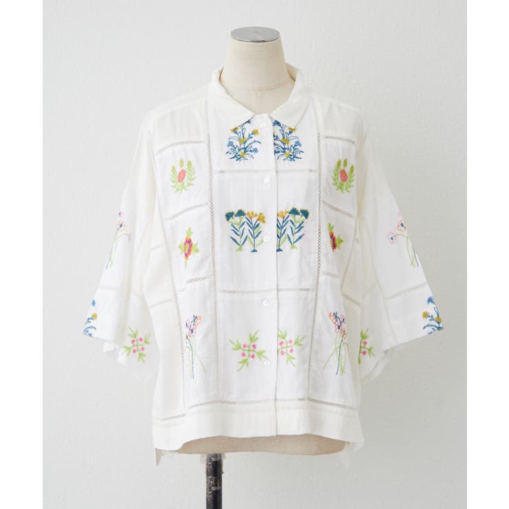 【nane】セットアップ対応 刺繍ブラウス | RMAF　NICE CLAUP / OLIVE des OLIVE | 詳細画像24 