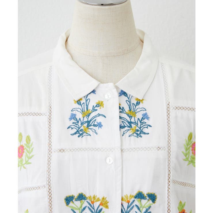 【nane】セットアップ対応 刺繍ブラウス | RMAF　NICE CLAUP / OLIVE des OLIVE | 詳細画像27 