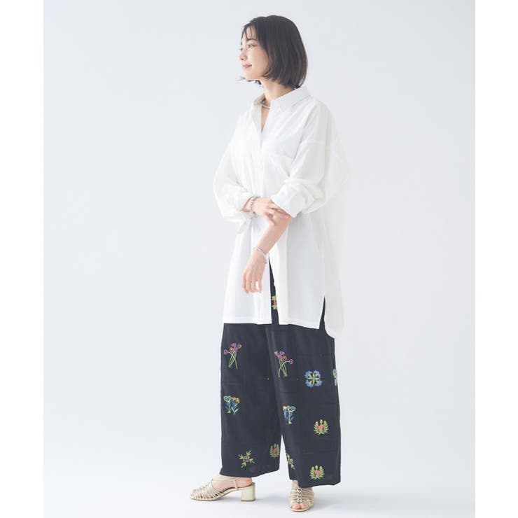 【nane】セットアップ対応 刺繍パンツ | RMAF　NICE CLAUP / OLIVE des OLIVE | 詳細画像17 