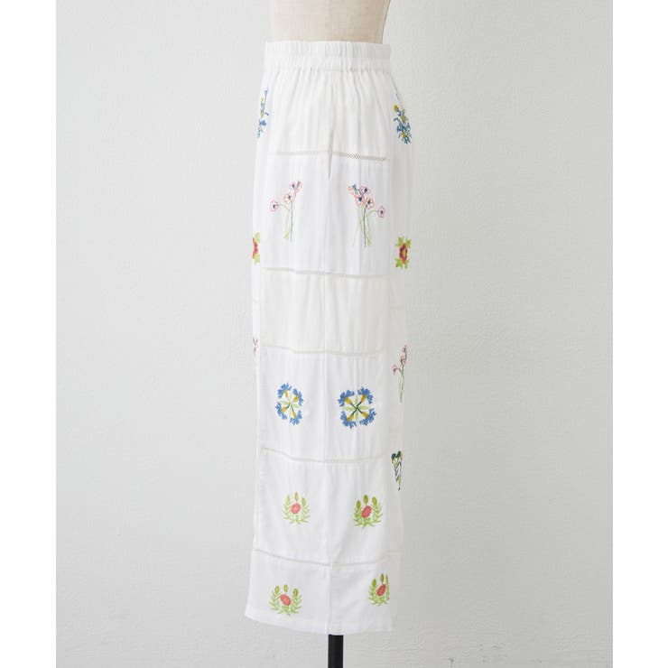 【nane】セットアップ対応 刺繍パンツ | RMAF　NICE CLAUP / OLIVE des OLIVE | 詳細画像19 
