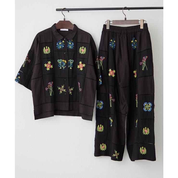 【nane】セットアップ対応 刺繍パンツ | RMAF　NICE CLAUP / OLIVE des OLIVE | 詳細画像25 