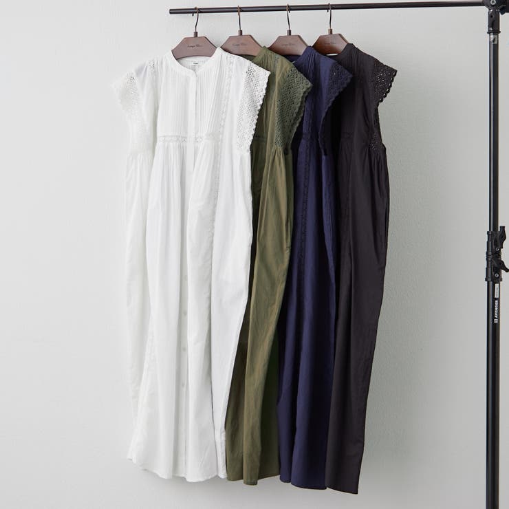 【NAO】ピンタック袖レース前釦ワンピース | RMAF　NICE CLAUP / OLIVE des OLIVE | 詳細画像12 