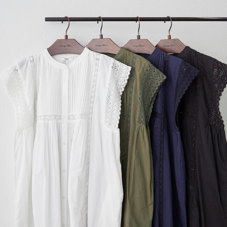 【NAO】ピンタック袖レース前釦ワンピース | RMAF　NICE CLAUP / OLIVE des OLIVE | 詳細画像11 