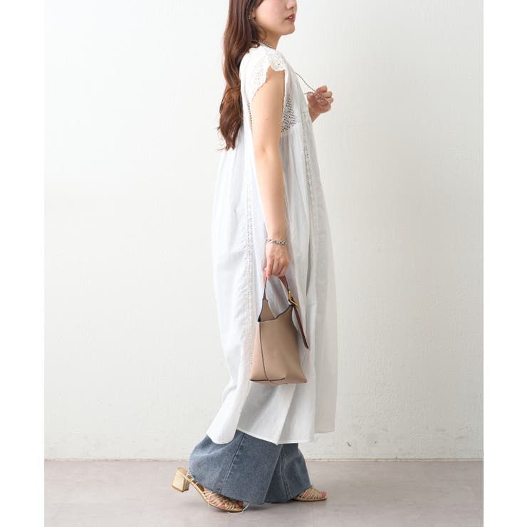 【NAO】ピンタック袖レース前釦ワンピース | RMAF　NICE CLAUP / OLIVE des OLIVE | 詳細画像8 