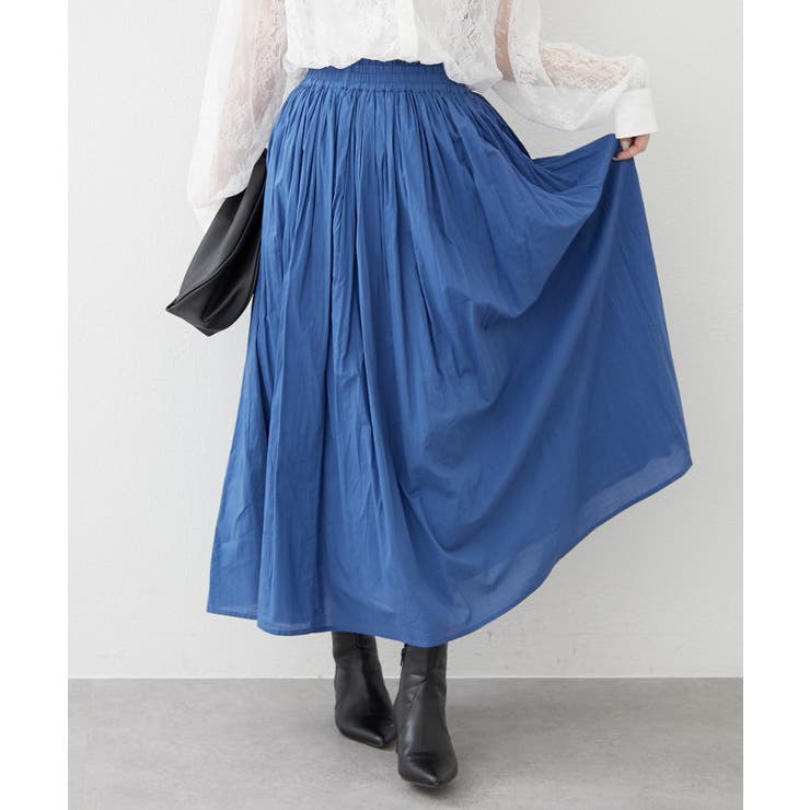 【NAO】コットン素材で快適 ギャザースカート | RMAF　NICE CLAUP / OLIVE des OLIVE | 詳細画像12 