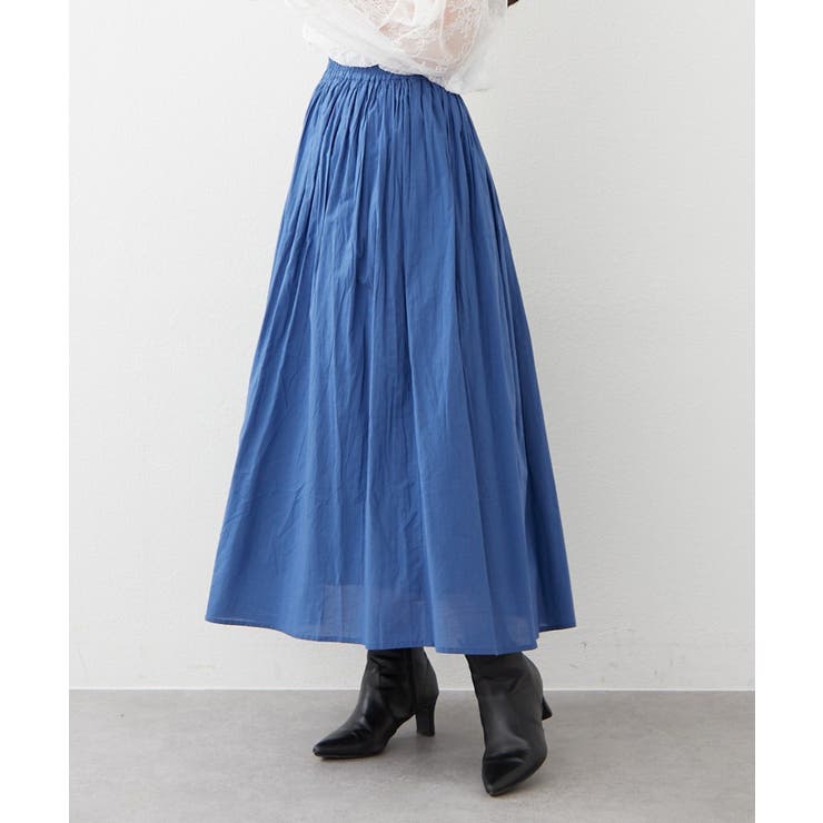 【NAO】コットン素材で快適 ギャザースカート | RMAF　NICE CLAUP / OLIVE des OLIVE | 詳細画像13 