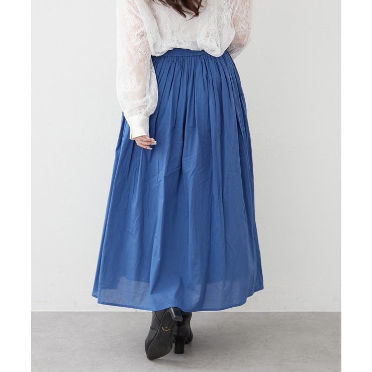 【NAO】コットン素材で快適 ギャザースカート | RMAF　NICE CLAUP / OLIVE des OLIVE | 詳細画像15 