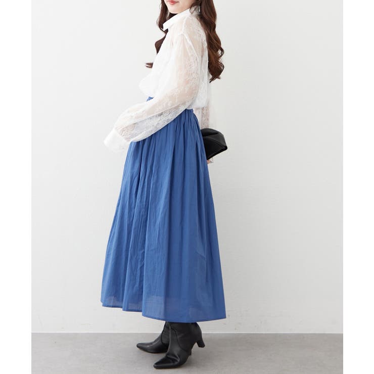 【NAO】コットン素材で快適 ギャザースカート | RMAF　NICE CLAUP / OLIVE des OLIVE | 詳細画像17 