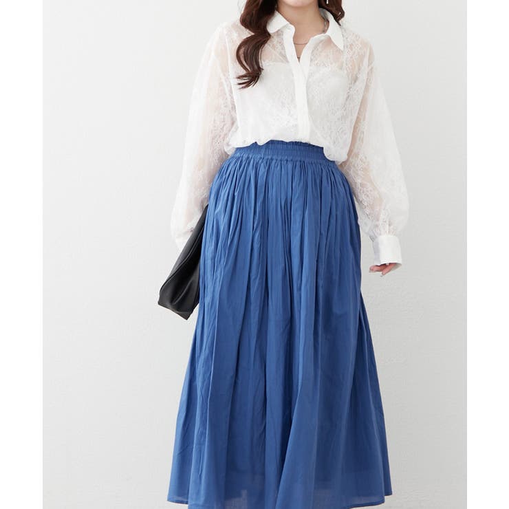 【NAO】コットン素材で快適 ギャザースカート | RMAF　NICE CLAUP / OLIVE des OLIVE | 詳細画像18 