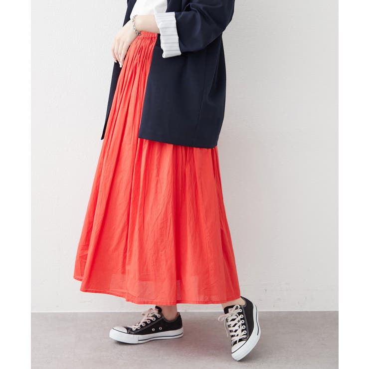 【NAO】コットン素材で快適 ギャザースカート | RMAF　NICE CLAUP / OLIVE des OLIVE | 詳細画像19 