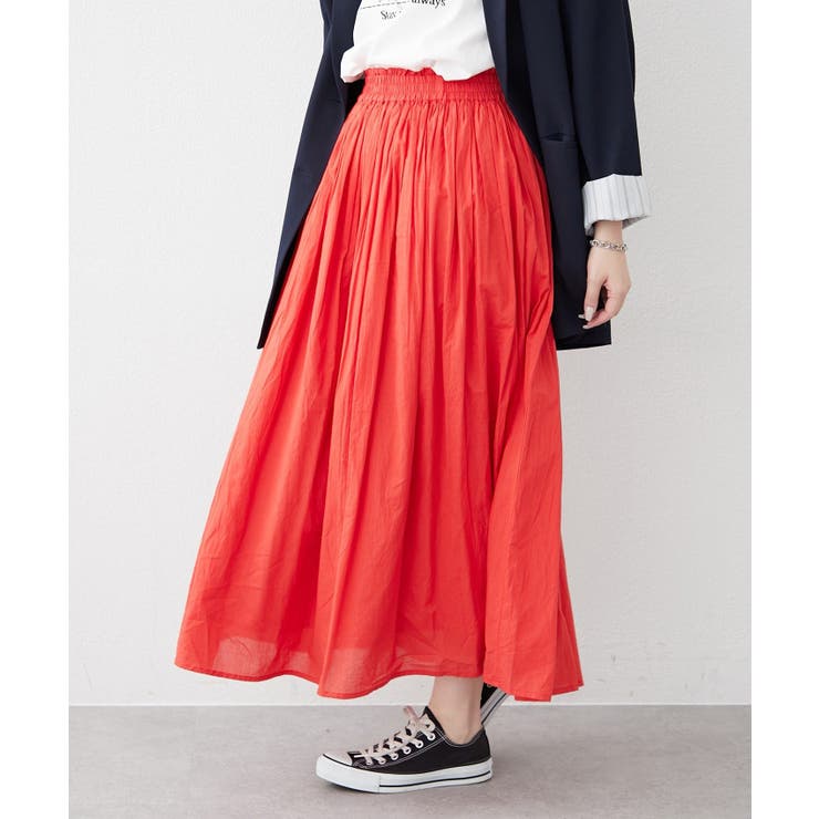 【NAO】コットン素材で快適 ギャザースカート | RMAF　NICE CLAUP / OLIVE des OLIVE | 詳細画像20 