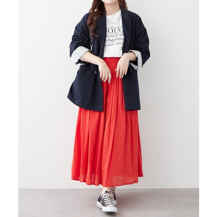 【NAO】コットン素材で快適 ギャザースカート | RMAF　NICE CLAUP / OLIVE des OLIVE | 詳細画像23 