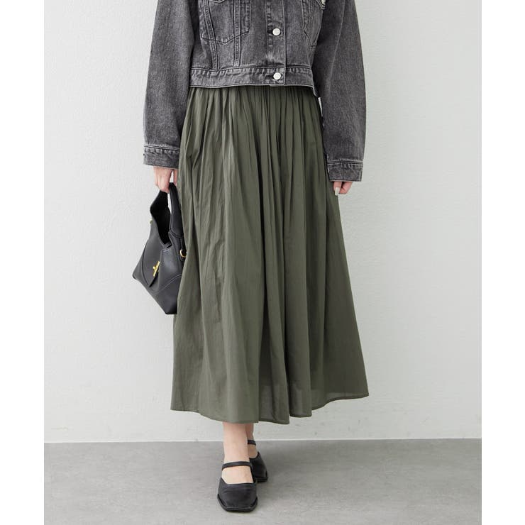 【NAO】コットン素材で快適 ギャザースカート | RMAF　NICE CLAUP / OLIVE des OLIVE | 詳細画像28 