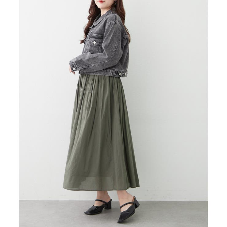 【NAO】コットン素材で快適 ギャザースカート | RMAF　NICE CLAUP / OLIVE des OLIVE | 詳細画像34 