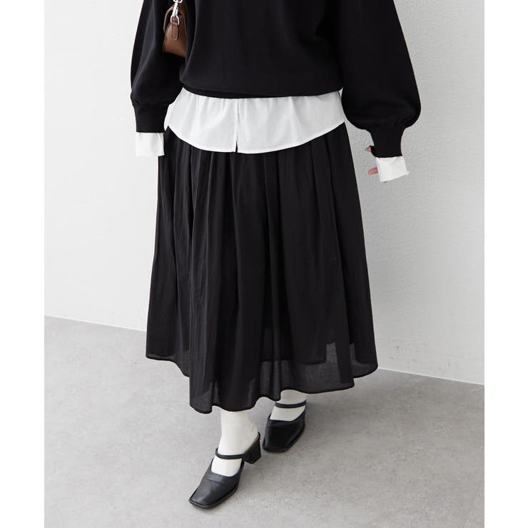 【NAO】コットン素材で快適 ギャザースカート | RMAF　NICE CLAUP / OLIVE des OLIVE | 詳細画像35 