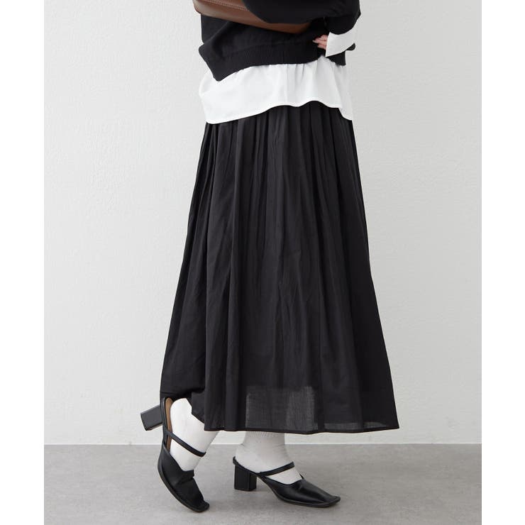 【NAO】コットン素材で快適 ギャザースカート | RMAF　NICE CLAUP / OLIVE des OLIVE | 詳細画像39 