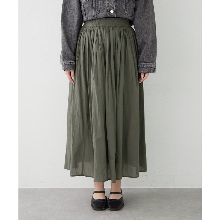 【NAO】コットン素材で快適 ギャザースカート | RMAF　NICE CLAUP / OLIVE des OLIVE | 詳細画像52 