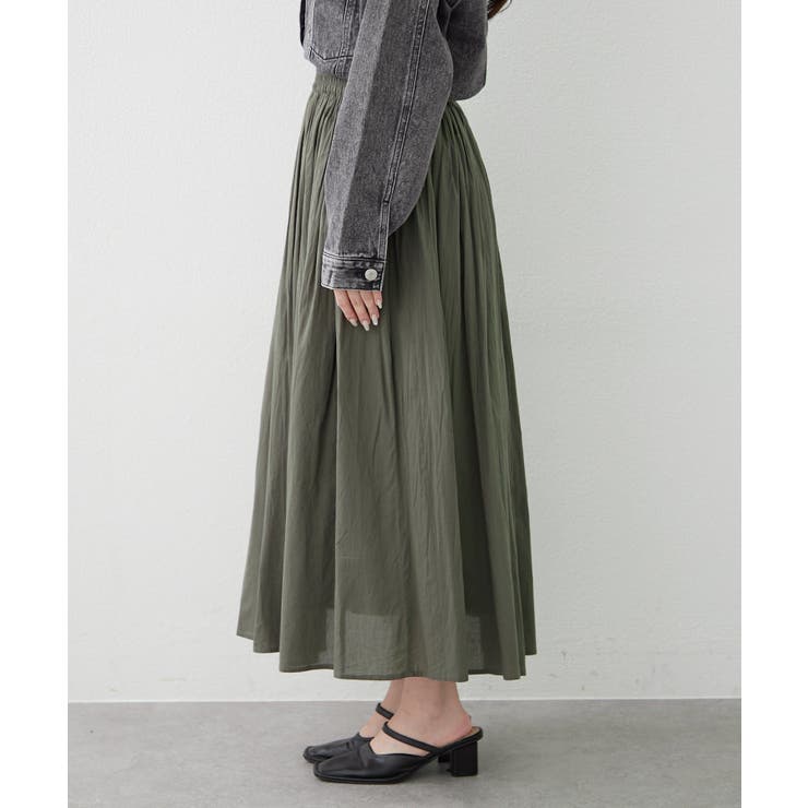 【NAO】コットン素材で快適 ギャザースカート | RMAF　NICE CLAUP / OLIVE des OLIVE | 詳細画像53 
