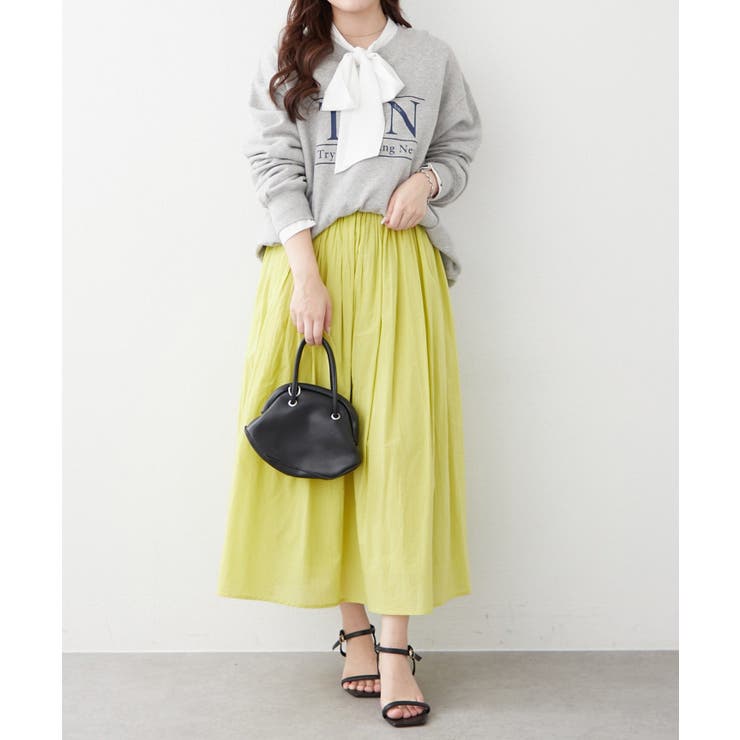 【NAO】コットン素材で快適 ギャザースカート | RMAF　NICE CLAUP / OLIVE des OLIVE | 詳細画像6 