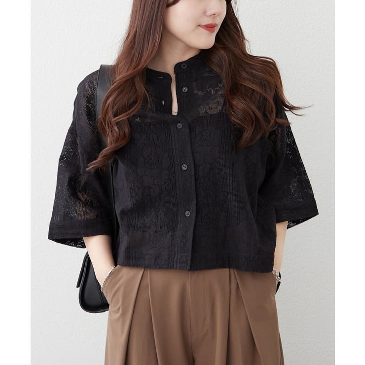 【NAO】フラワーレースブラウス | RMAF　NICE CLAUP / OLIVE des OLIVE | 詳細画像1 