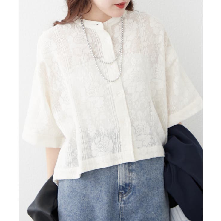 アイボリー | 【NAO】フラワーレースブラウス | RMAF　NICE CLAUP / OLIVE des OLIVE