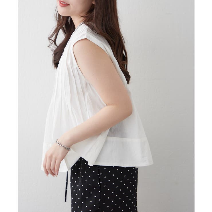 【NAO】プリーツ2WAYブラウス | RMAF　NICE CLAUP / OLIVE des OLIVE | 詳細画像14 