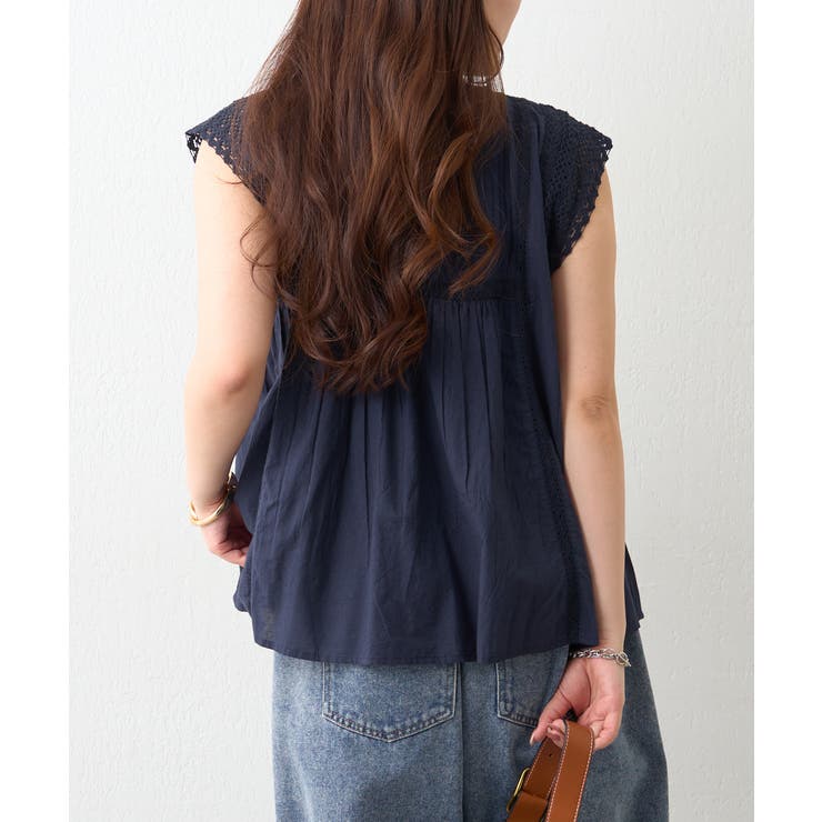 【NAO】ピンタック袖レースブラウス | RMAF　NICE CLAUP / OLIVE des OLIVE | 詳細画像6 