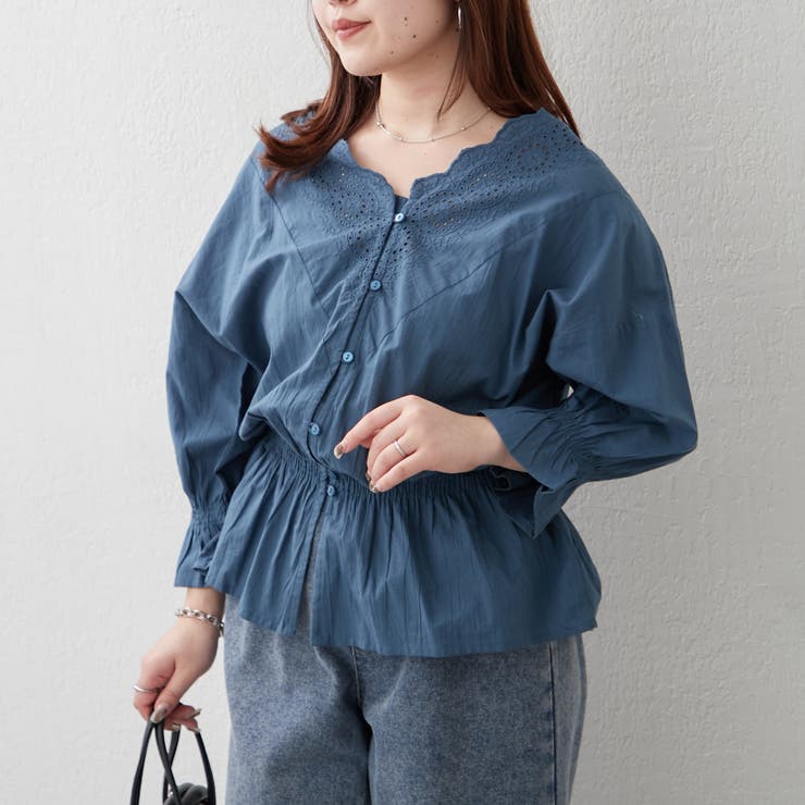 【NAO】シャーリングスカラップレースブラウス | RMAF　NICE CLAUP / OLIVE des OLIVE | 詳細画像5 