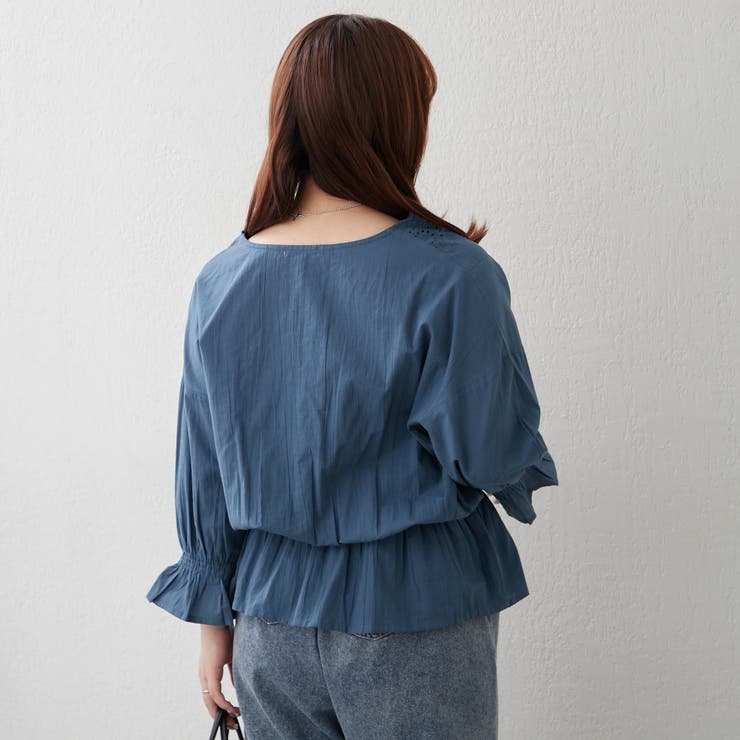 【NAO】シャーリングスカラップレースブラウス | RMAF　NICE CLAUP / OLIVE des OLIVE | 詳細画像8 