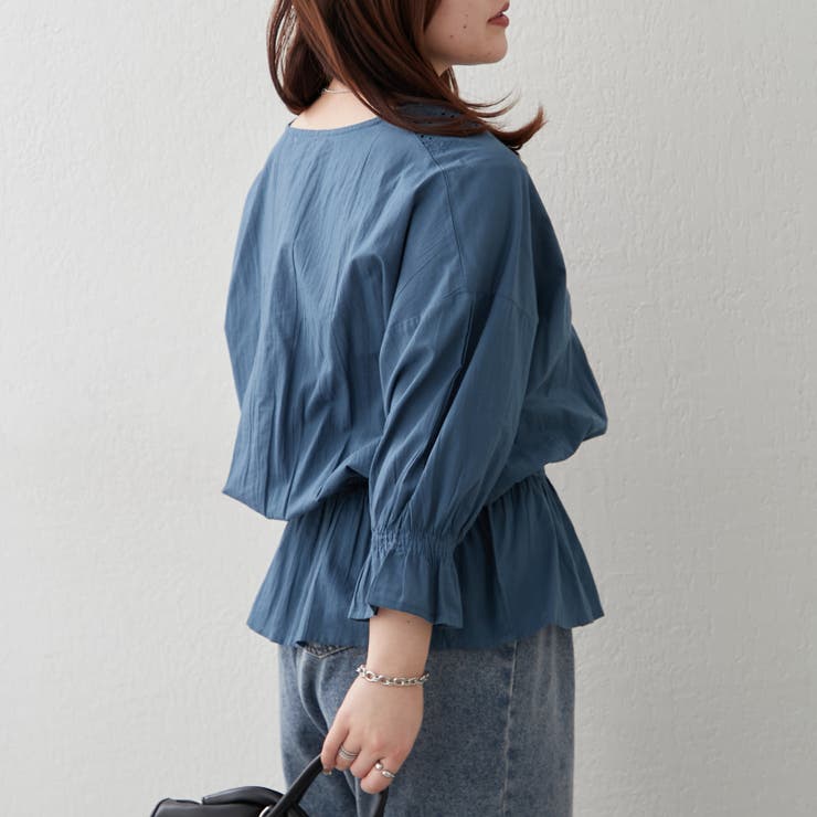 【NAO】シャーリングスカラップレースブラウス | RMAF　NICE CLAUP / OLIVE des OLIVE | 詳細画像9 