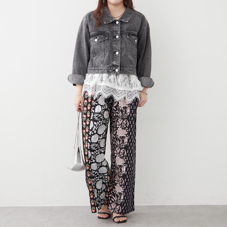 【nane】さらっと快適、パッチストライプパンツ | RMAF　NICE CLAUP / OLIVE des OLIVE | 詳細画像5 