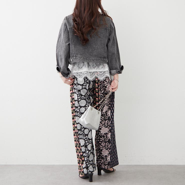 【nane】さらっと快適、パッチストライプパンツ | RMAF　NICE CLAUP / OLIVE des OLIVE | 詳細画像8 