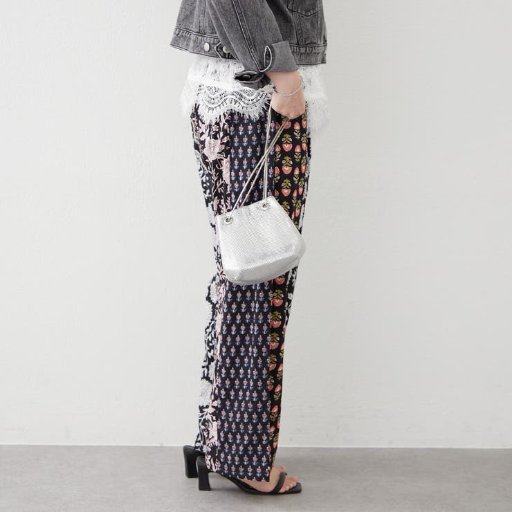 【nane】さらっと快適、パッチストライプパンツ | RMAF　NICE CLAUP / OLIVE des OLIVE | 詳細画像4 