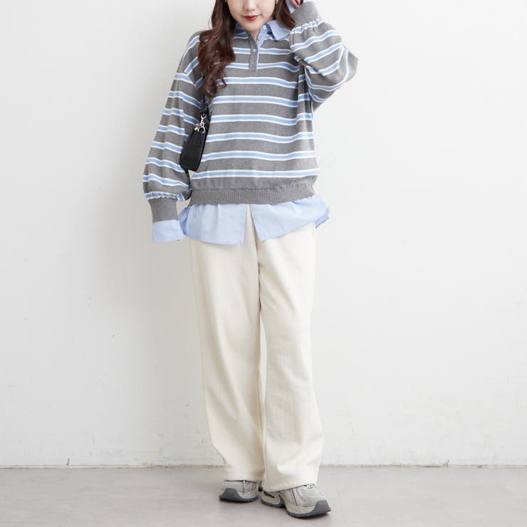 【nane】シャツドッキングニット | RMAF　NICE CLAUP / OLIVE des OLIVE | 詳細画像9 