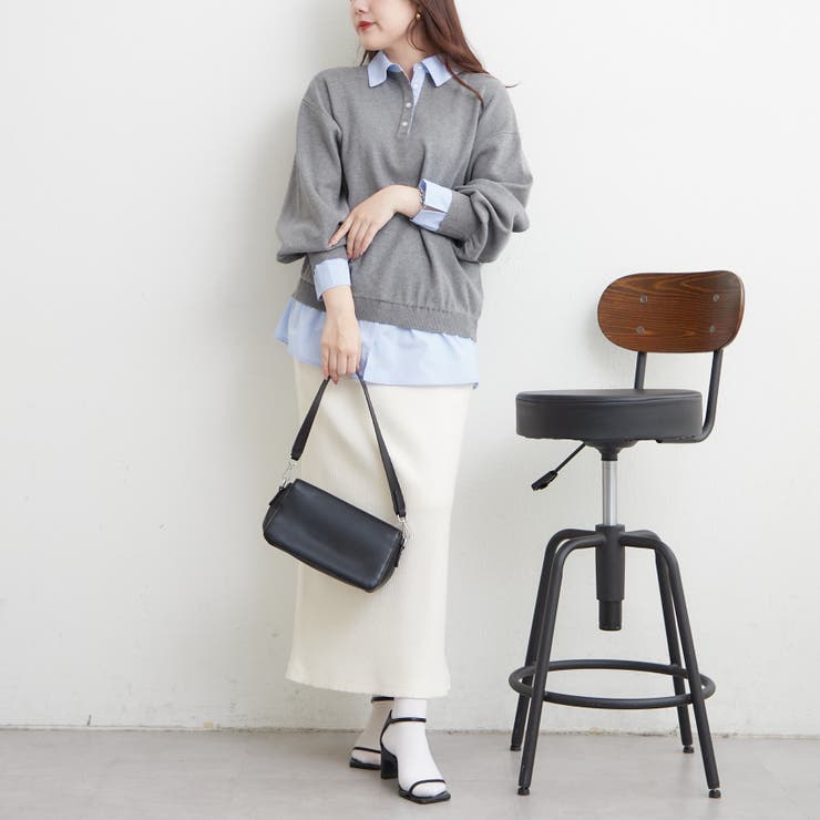 【nane】シャツドッキングニット | RMAF　NICE CLAUP / OLIVE des OLIVE | 詳細画像20 