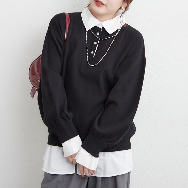 【nane】シャツドッキングニット | RMAF　NICE CLAUP / OLIVE des OLIVE | 詳細画像25 