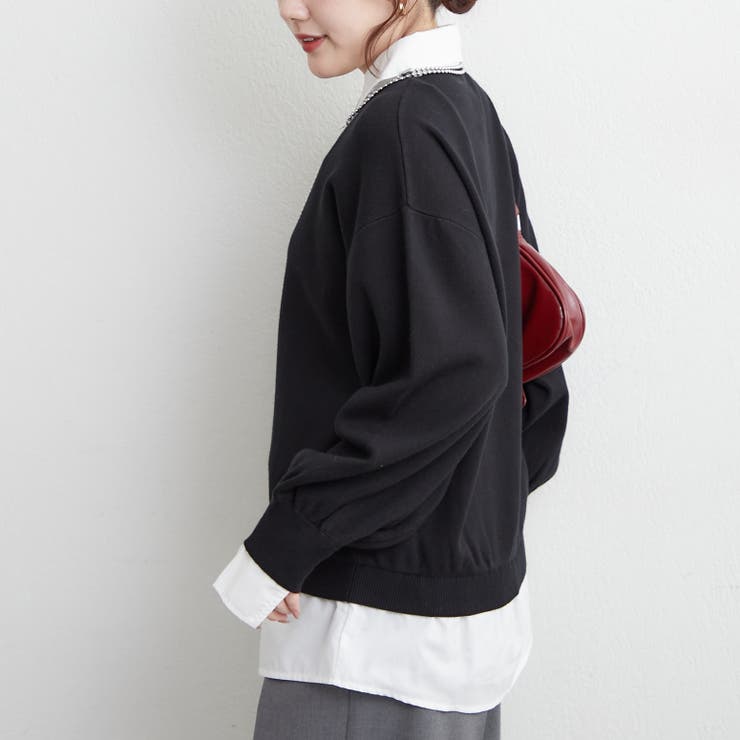 【nane】シャツドッキングニット | RMAF　NICE CLAUP / OLIVE des OLIVE | 詳細画像27 