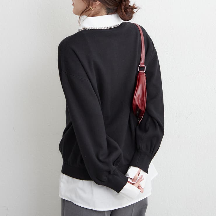 【nane】シャツドッキングニット | RMAF　NICE CLAUP / OLIVE des OLIVE | 詳細画像28 