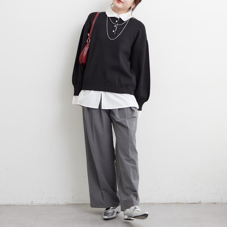 【nane】シャツドッキングニット | RMAF　NICE CLAUP / OLIVE des OLIVE | 詳細画像29 