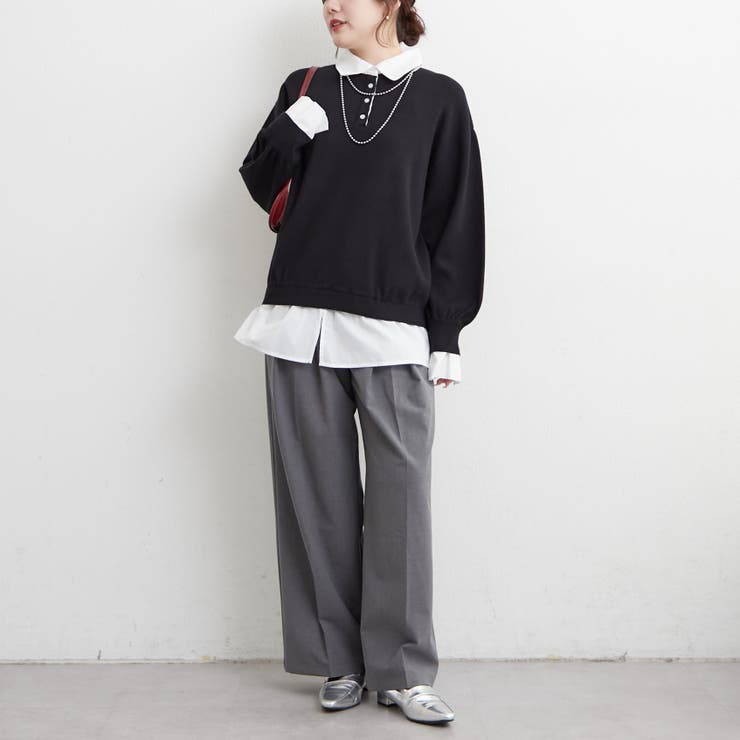 【nane】シャツドッキングニット | RMAF　NICE CLAUP / OLIVE des OLIVE | 詳細画像30 