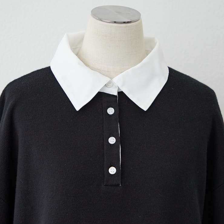 【nane】シャツドッキングニット | RMAF　NICE CLAUP / OLIVE des OLIVE | 詳細画像50 